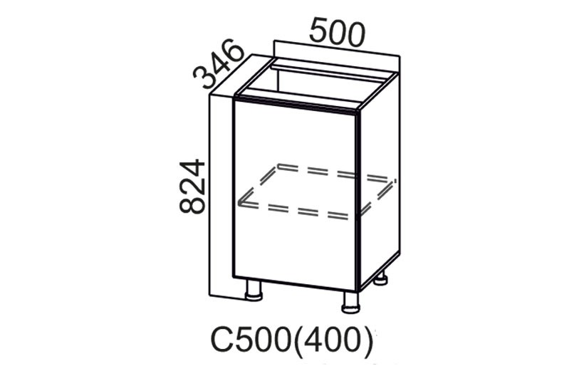 Стол-рабочий «Геометрия С500» 400 