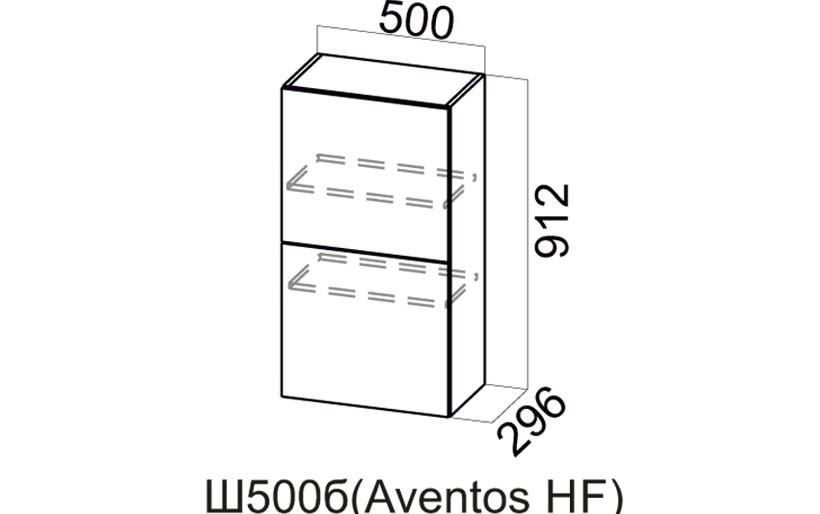Шкаф Навесной «Бостон Ш500Б/912 Aventos HF» 