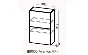 Шкаф Навесной «Модерн Ш600Б/912» Aventos HF Барный