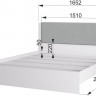 Кровать «Акцент №1200М / 14М / 16М» - 