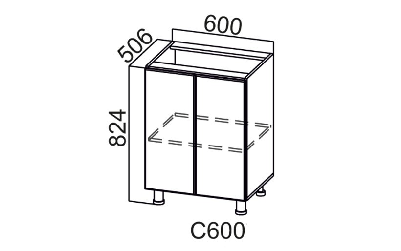 Стол-рабочий «Геометрия С600» 