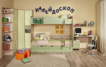 Двухъярусная Кровать «Калейдоскоп 6» С Ящиком